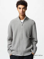 MIDDLE GAUGE FULL-ZIP SWEATER