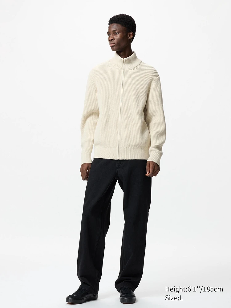 MIDDLE GAUGE FULL-ZIP SWEATER