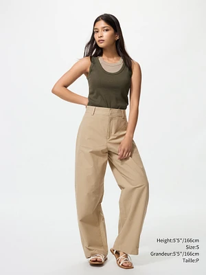 JERSEY BARREL LEG PANTS