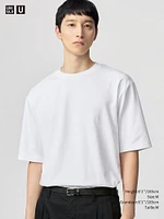 AIRism COTTON OVERSIZED CREW NECK T-SHIRT