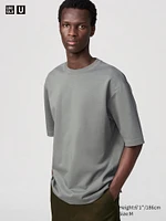 AIRism COTTON OVERSIZED CREW NECK T-SHIRT