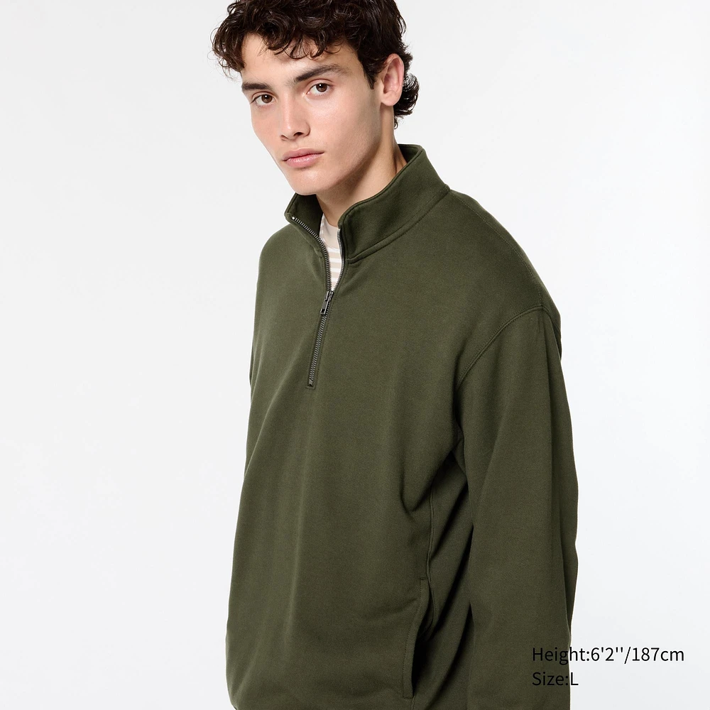 HALF-ZIP SWEATSHIRT