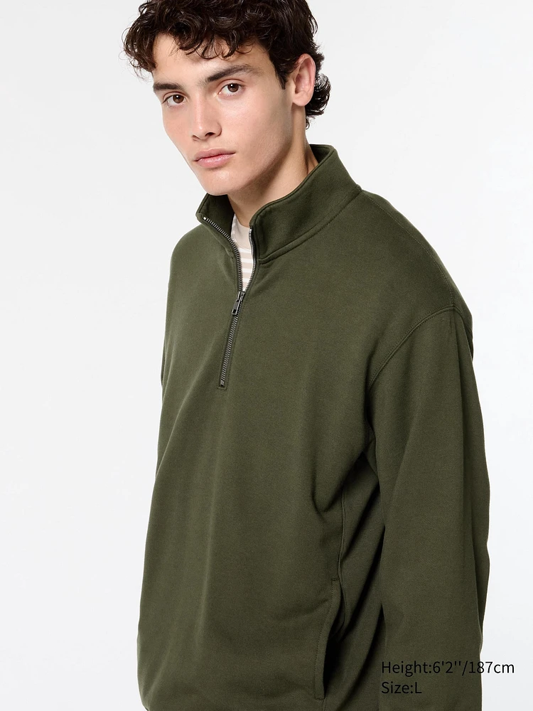 HALF-ZIP SWEATSHIRT