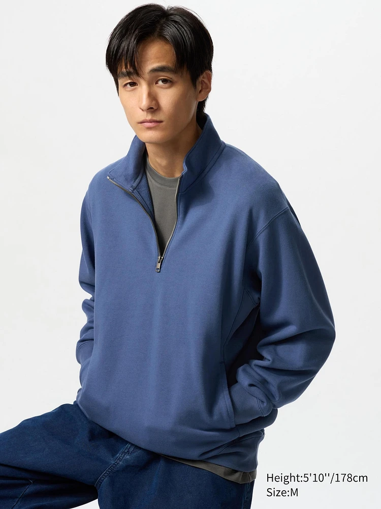 HALF-ZIP SWEATSHIRT