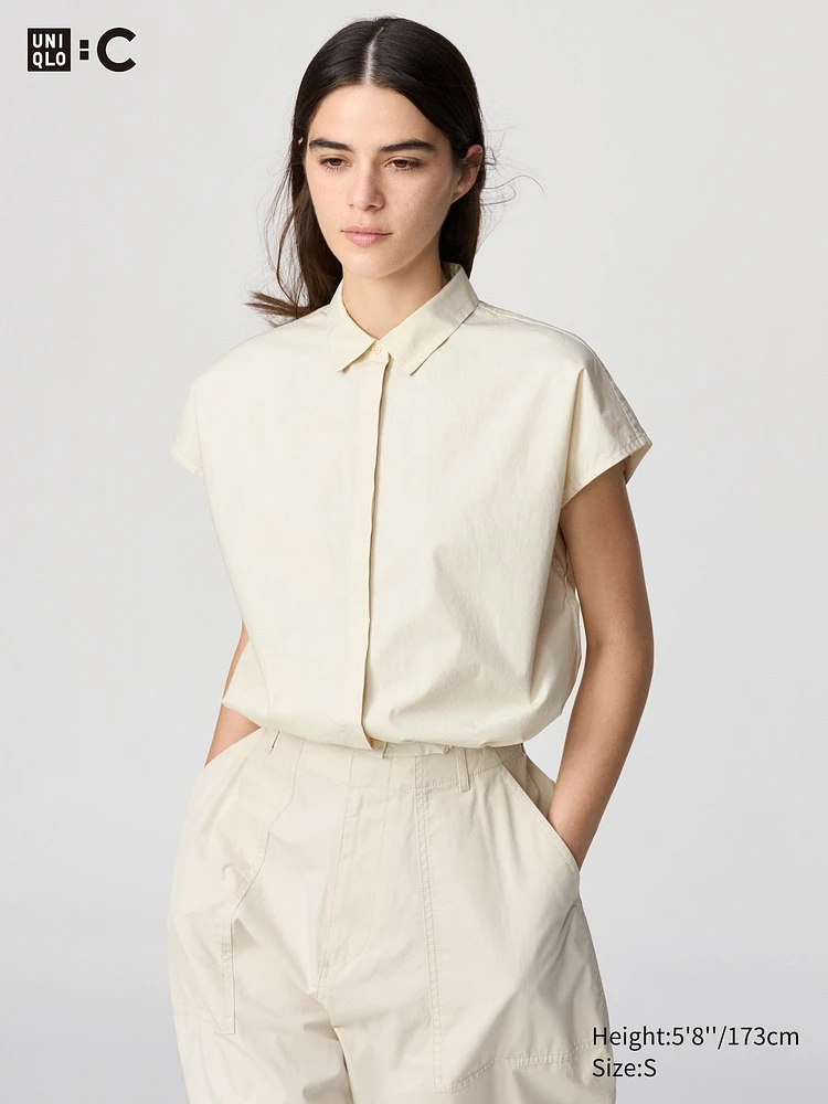 CROPPED SHIRT SLEEVELESS