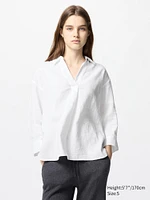 PREMIUM LINEN SKIPPER COLLAR SHIRT