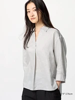 PREMIUM LINEN SKIPPER COLLAR SHIRT