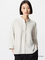 DRAPE BLOUSE 3/4 SLEEVE