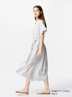 LINEN BLEND RELAXED DRESS