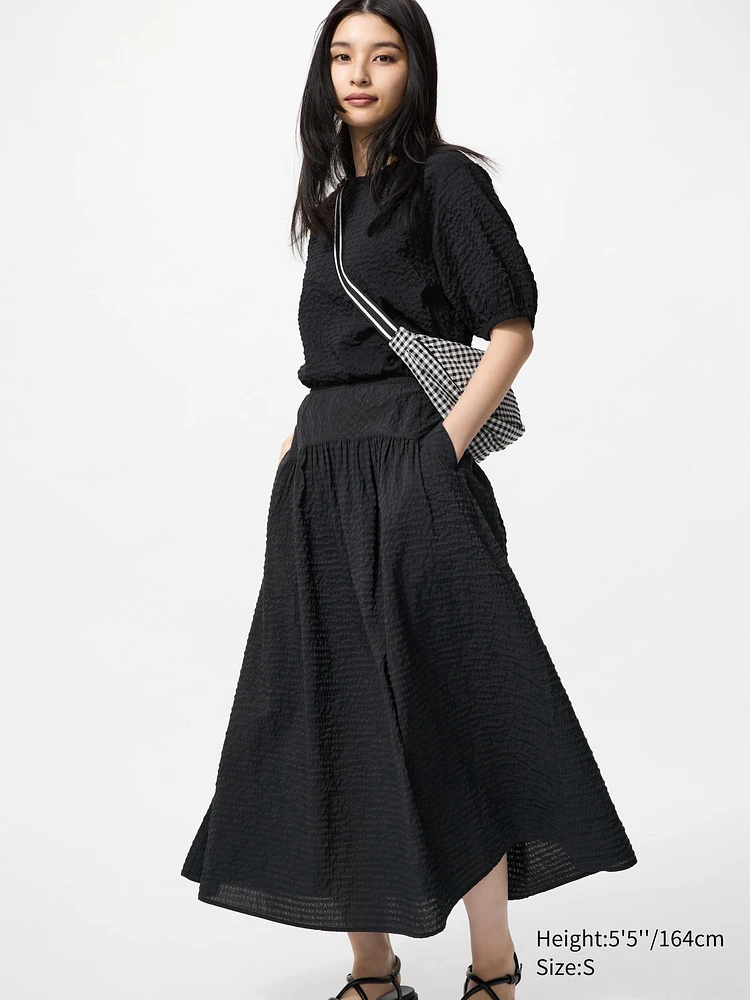 SEERSUCKER VOLUME SKIRT