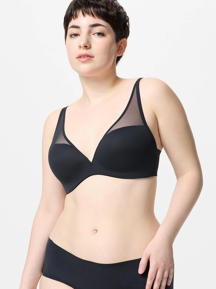 WIRELESS MESH BRA 3D HOLD