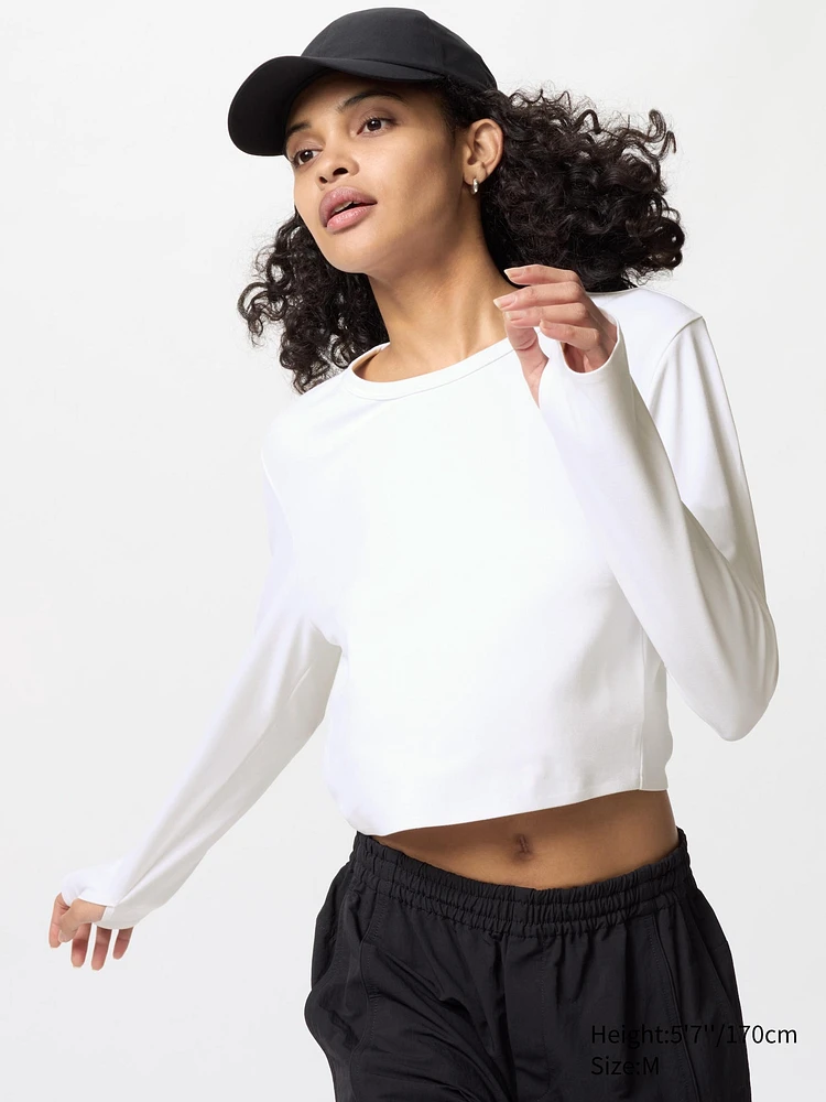 AIRism SOFT CROPPED T LONG SLEEVE