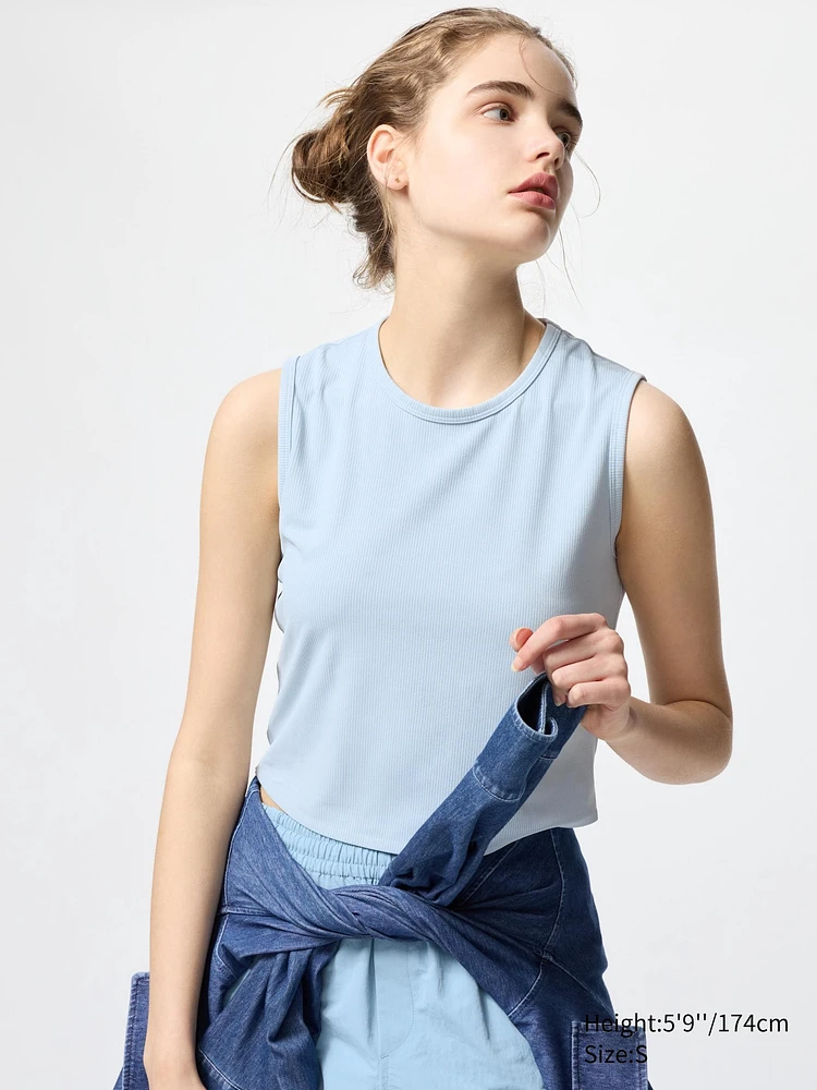 AIRism SOFT RIBBED T SLEEVELESS