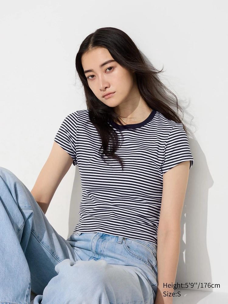 MINI STRIPED SHORT SLEEVE T-SHIRT