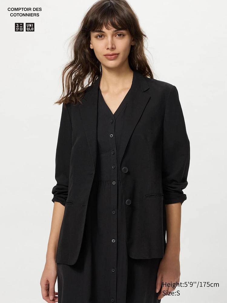 LINEN BLEND JACKET