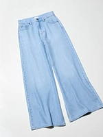 DRAPEY WIDE FLARE JEANS