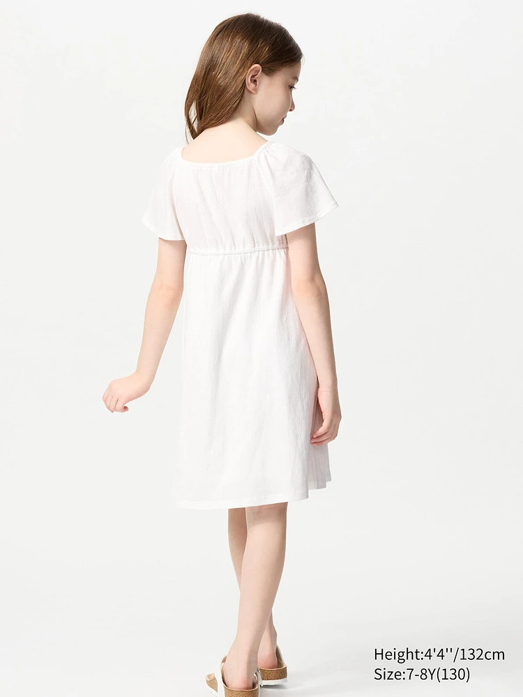 FLARE SLEEVE DRESS SHORT