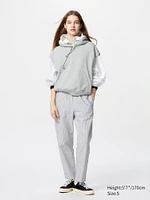 COTTON RELAXED ANKLE PANTS