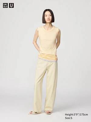 COTTON WIDE PANTS