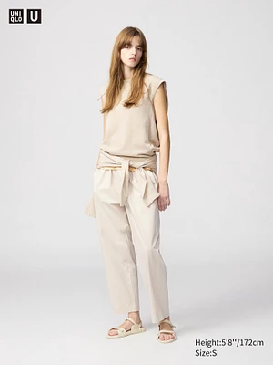 JERSEY GATHERED PANTS