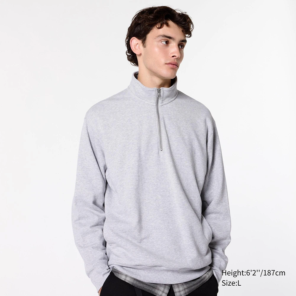 HALF ZIP SWEATSHIRT