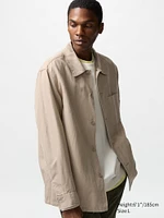 COTTON LINEN SHIRT JACKET