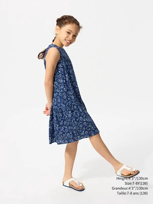 PRINTED TIERED DRESS