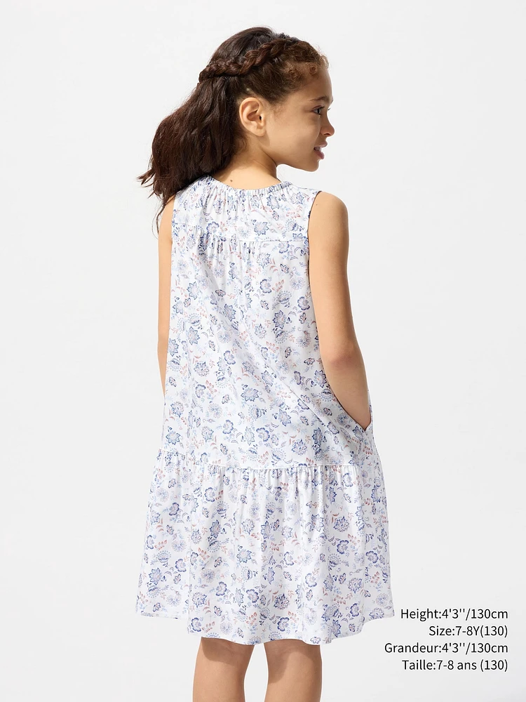 PRINTED TIERED DRESS