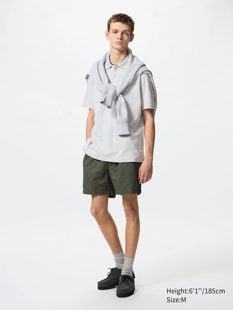 LINEN BLEND EASY SHORTS