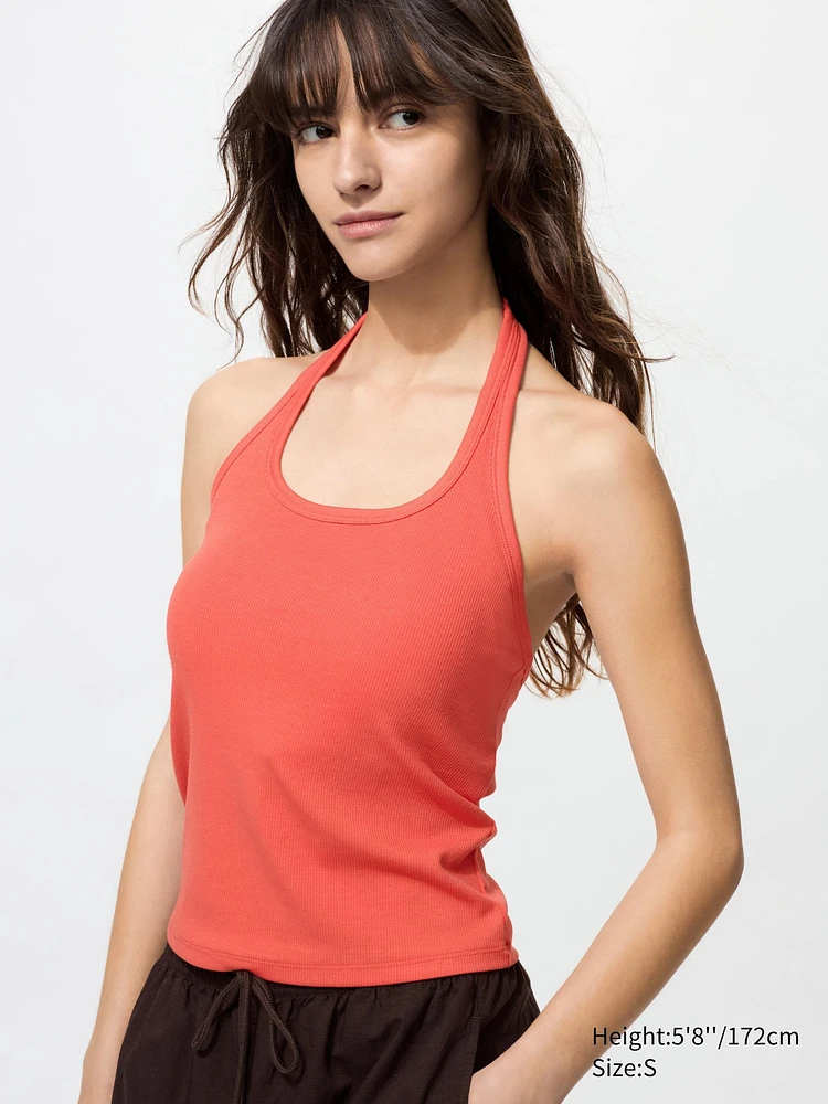 OPEN BACK HALTER BRA TOP
