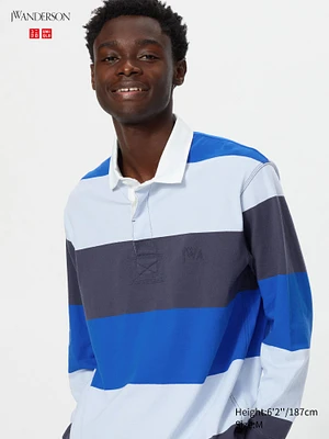 OVERSIZED STRIPED RUGGER POLO SHIRT