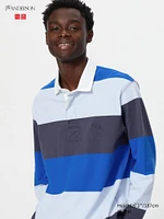 OVERSIZED STRIPED RUGGER POLO SHIRT