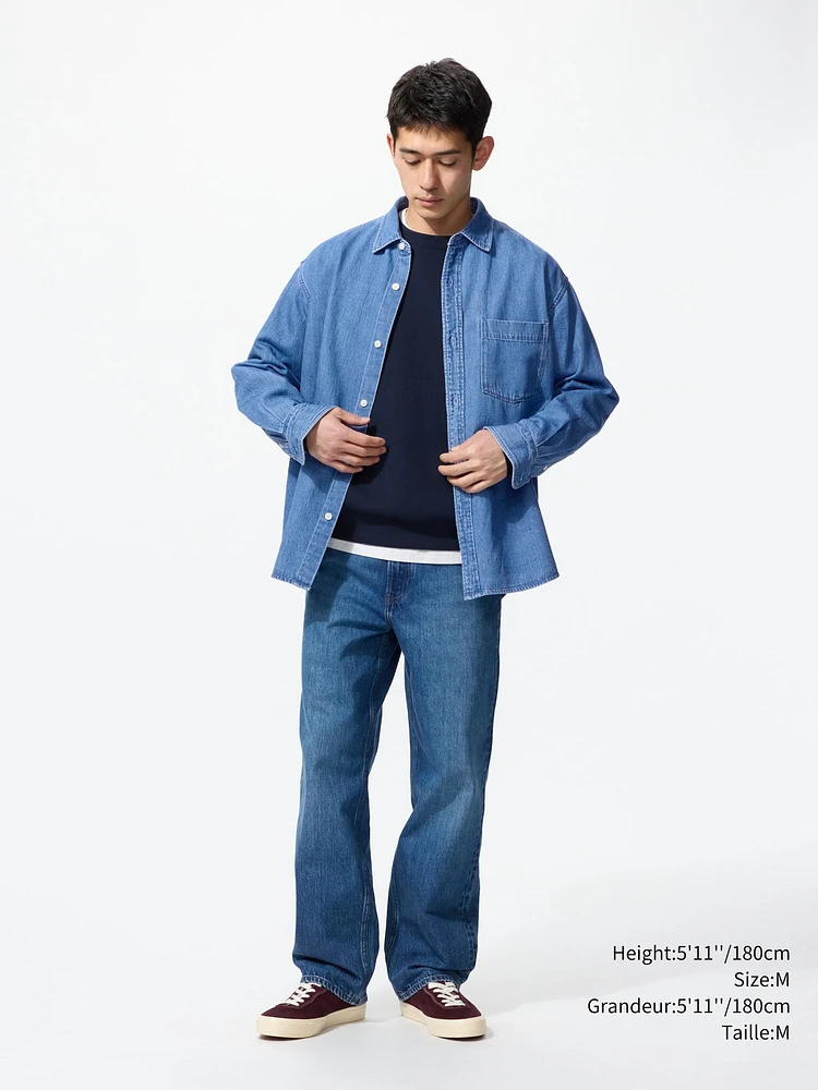 DENIM OVERSHIRT LONG SLEEVE