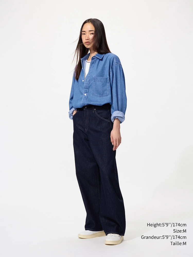 DENIM OVERSHIRT LONG SLEEVE