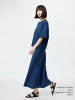 WASHABLE MILANO RIBBED FLARE SKIRT