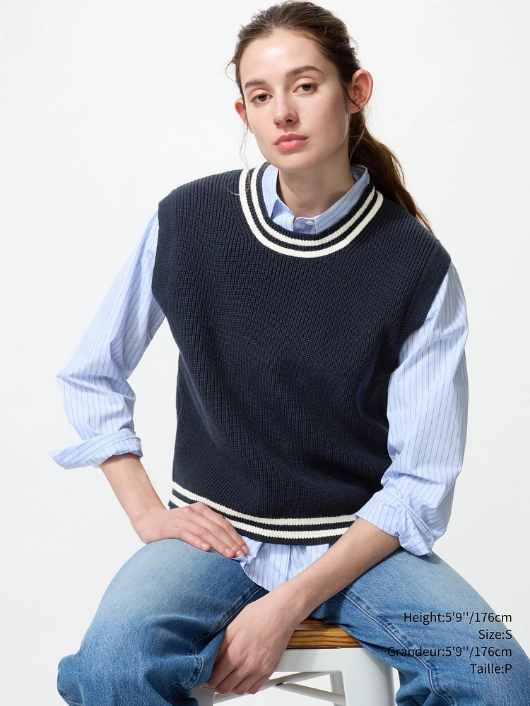 CREW NECK VEST