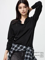 MERINO POLO SWEATER