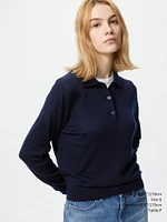 MERINO POLO SWEATER