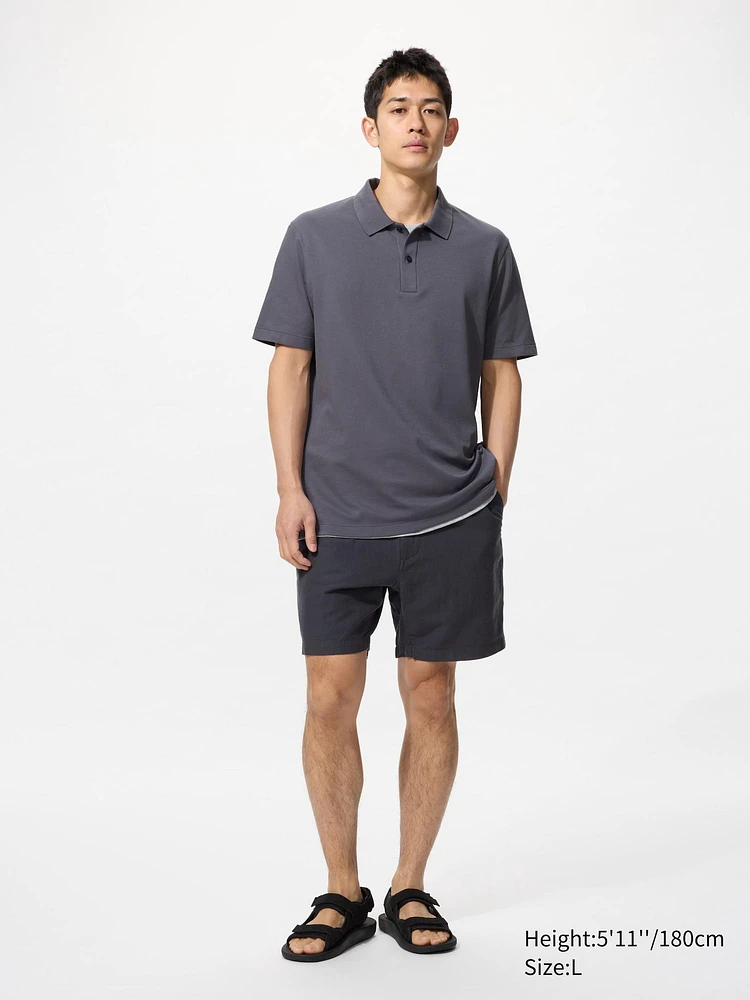 LINEN BLEND SHORTS