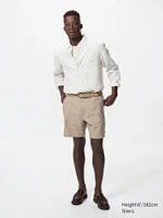 LINEN BLEND SHORTS