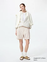 LINEN BLEND SHORTS