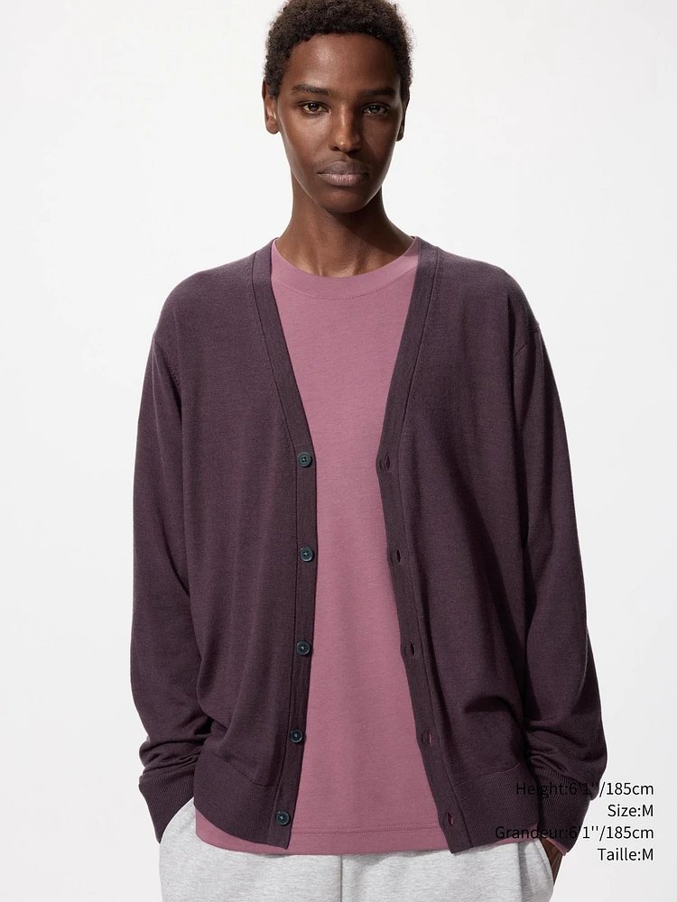 MERINO V-NECK CARDIGAN