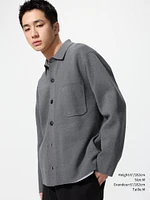 MILANO RIBBED SHIRT COLLAR CARDIGAN
