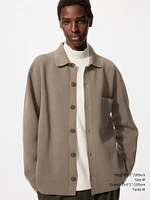 MILANO RIBBED SHIRT COLLAR CARDIGAN