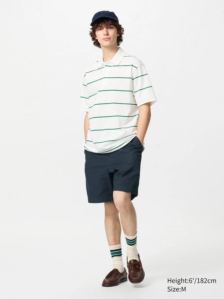 DRY PIQUE STRIPED POLO SHIRT
