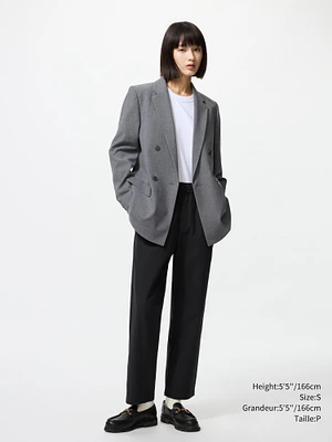 COTTON RELAXED ANKLE PANTS