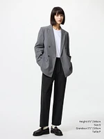 COTTON RELAXED ANKLE PANTS