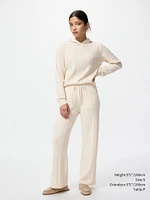 WASHABLE KNIT CABLE PANTS