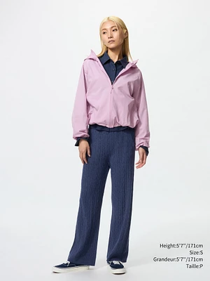 WASHABLE KNIT CABLE PANTS