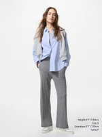WASHABLE KNIT CABLE PANTS